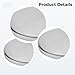 Vestamore 250 Stainless Steel Discs, 0.2 in Solid Round Plates, Industrial Silver