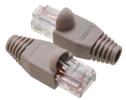 Image of CablesOnline 6-Pack 10 /100 Ethernet Loopback Plug, Pinout 1-to-3, 2-to-6, Gray TS-UL01-6