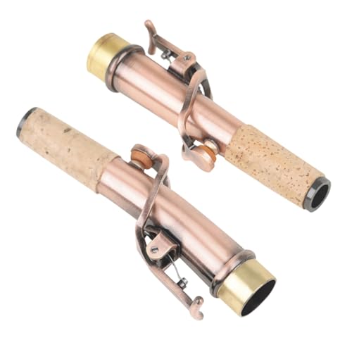 QUMIIRITY 2個ソプラノサックス用マウスピース ブラス製 楽器アクセサリー 交換用パーツ 家練習や初心者に適した設計