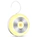 ELZO Luces LED, Luz de Noche Armario con Sensor Movimiento, Luz Nocturna Recargable, Luz Cálida con Gancho Integral e Imán para Armario, Pasillo, Escalera, Sótano, Cocina, Garaje, Gabinete y Baño