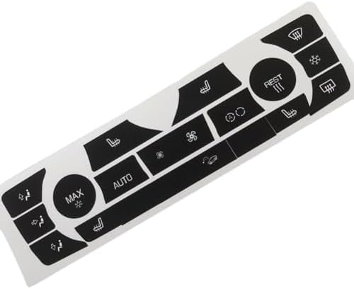 Car Air Conditioning Dash Button Sticker for BMW 3Series E90 E91 E92 330I 2006-2011,Radio Dash Buttons Decal Replacement Stickers Auto Interior Accessories