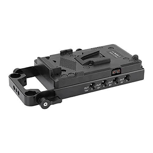 CAMVATE V Mount adaptador de corriente para Sony NP-FW50 con zapata rápida de aluminio