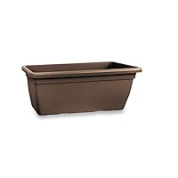 Blim Anthea Vaso Rettangolare Per Fiori | 50x25x22.5 Cm | Colore Nero Antracite | In Plastica Riciclabile | Per Esterni E Giardino - 4