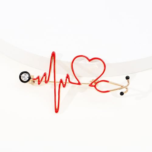 Image of Uterus Pin Medical Obgyn Pins Stethoscope Brooch Medicine Symbol Lung Brooch for Gynecologist Medical Doctors Nurse Gifts Jewelry