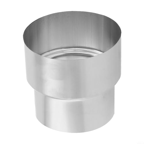 Conector reductor de tubo de chimenea de acero inoxidable, varios tamaños disponibles para sistemas de calefacción (Ø80 mm/Ø70 mm)