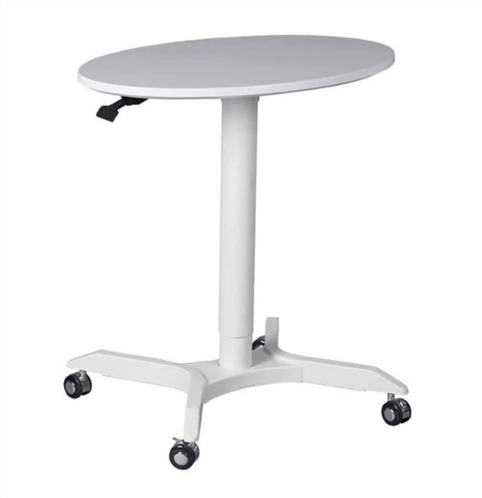 MYUYEE Mobile Standing Desk, Height Adjustable Standing Desk, Pneumatic Laptop Desk, Rolling Desk With Wheels