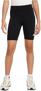 Nike DX5066-010 G NSW 7 in Bike Short Shorts Girl's Black/White Size XS