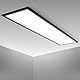 B.K.Licht - LED Deckenlampe ultraflach, mit neutralweißer Lichtfarbe, 22 Watt, 2300 Lumen, LED Panel, Deckenleuchte, Lampe, Wohnzimmerlampe, Schlafzimmerlampe, 100x25x6,5 cm, Schwarz