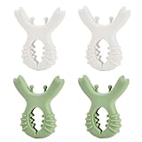 4Pcs Pot Spoon Rest Holder,Spatula Rack,Silicone Crab Pot Lid Support,Multipurpose Fixed Clamp Anti Scalding Universal Essential Accessories for Kitchen Cookware,Steam Releaser