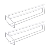 Almacenamiento y organización: instala tantas estanterías como quieras, bajo armarios de tu cocina, bar, comedor o donde quieras. Se ve genial y mantiene tus copas listas para tu próxima fiesta.