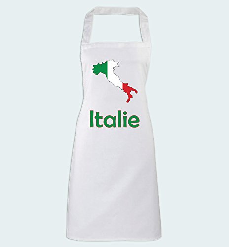 Tablier de cuisine carte Italie le cadeau parfait pour cuisinier