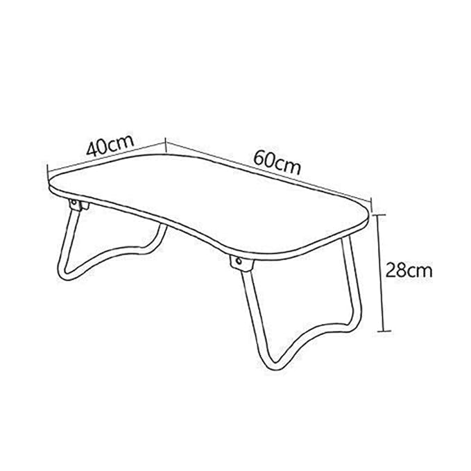Image of Multi-Purpose Study Table, Wooden Lap Desk, Foldable Portable Study Desk, Bed Table, Laptop Table, Activity Table, Breakfast Table for Kids /Adult (Sky Blue)