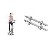 Sunny Health & Fitness 35,5 cm Hantelstangen-Set STDBH-14 + Twist Stepper mit Lenker SF-S020027