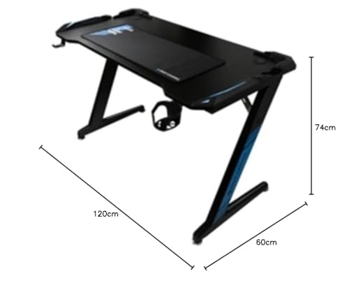 Tavolo Gaming PC, Legno Compensato, 118 x 670 x 185 mm - Scrivania Gaming - Immagine 1