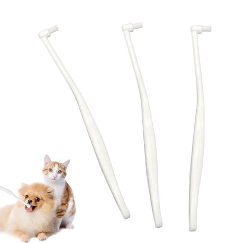 3 cepillos de dientes para perros, cerdas ultrasuaves para mascotas, cepillo de dientes para mascotas con nano, cerdas ultrasuaves, cepillo de dientes para gatos, minicepillo de dientes para encías