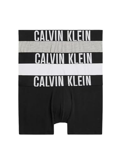 Calvin Klein Herren Trunk 3er-Pack MPI Trunk, Schwarz, Grau meliert, Weiß, M 1