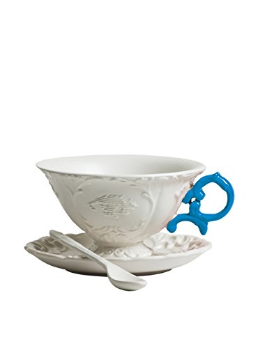 Set da Te' in Porcellana I-Wares con Manici col. - Azzurro