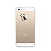 Produktbild Karomenic Silikon Hülle kompatibel mit iPhone SE/5S/5 Kreative Cartoon Transparent Handyhülle Durchsichtig Schutzhülle Crystal Clear Weiche Soft TPU Tasche Bumper Case Etui,Panda#1