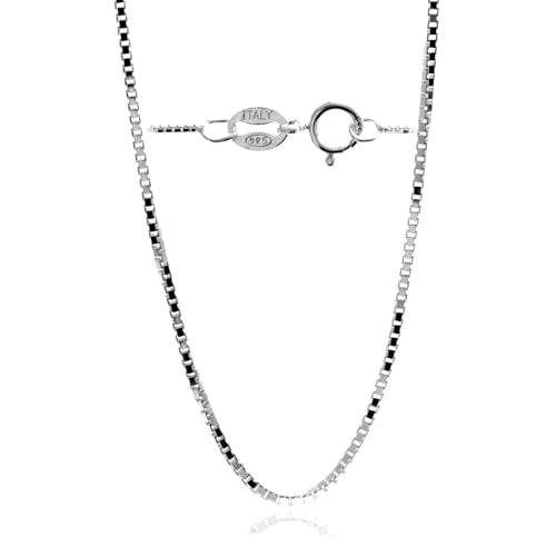 Chaîne vénitienne en argent 925 ne noircit pas collier fin 0.7mm