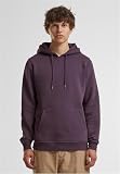 Build Your Brand Męska bluza z kapturem Heavy Hoody, luźna bluza z kapturem dla mężczyzn, rozmiary XS - 5XL, Plumpurple, XL