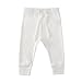 Owlivia Baby Organic Cotton Legging (0-3 Months, White)