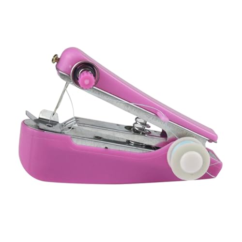 Pequeña máquina de coser portátil manual, máquina de coser rápida para principiantes y adultos reparación del hogar
