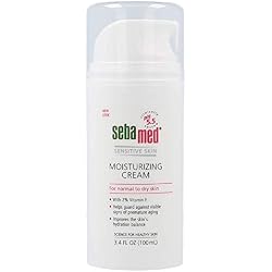 SEBAMED Moisturizing Face Cream with Pump for Sensitive Skin Antioxidant pH 5.5 Vitamin E Hypoallergenic 3.4 Fluid Ounces (100mL) Ultra Hydrating Dermatologist Recommended Moisturizer