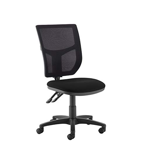 Mr Office Altino 2 lever high mesh back operators chair with no arms, Black