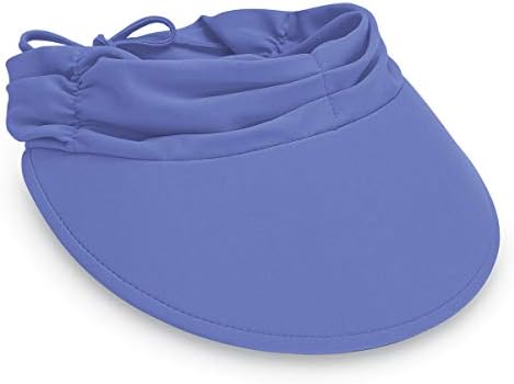 Wallaroo Hat Company Women’s Aqua Sun Visor – Packable Design and Adjustable Sizing for Medium Crown Sizes – Functional Water Friendly Visor for Beach, Poolside and Adventures (Hydrangea)