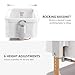 3 in 1 Baby Bassinet, Rocking Bassinet, Bedside Bassinet, 6-Height Adjustable, Bassinet Bedside Sleeper, Bedside Bassient for Baby with Comfy Mattress, Breathable Mesh, Large Storage Basket