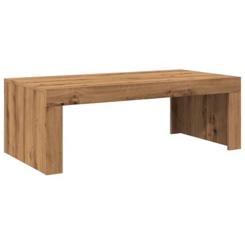 vidaXL Mesa de Centro Madera de ingeniería Roble Artisan 102x50x35 cm, mesita de Centro, Mesa de sofá, mesita de sofá, Mesa de salón, Mesa Auxiliar