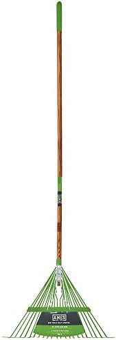 AMES 2915612 22-Tine Steel Leaf Rake, 61-Inch, Multi