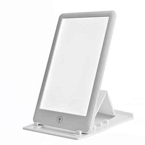 Fxwj Tageslichtlampe 32000 Lux LED Lichttherapie Lampe UV-freie Schreibtischlampe Tageslicht,Vollspektrumlampe mit Stufenlosem