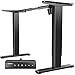HUANUO Standing Desk Frame with 220lbs Powerful Brushless Motor, Thick T-Shaped Adjustable Desk Legs Made of Automotive-Grade Steel, for Max 75″ x 35″ Desktop, for Home Office, Black Frame Only