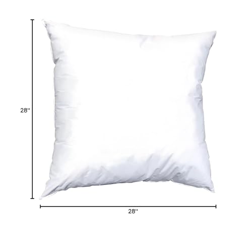 Pillowflex 28X28SD Synthetic Down Pillow Insert - 28X28 Down Alternative Pillow, Ultra Soft Large Square European Throw Pillow, Couch Euro Sham, Bed thumb #9