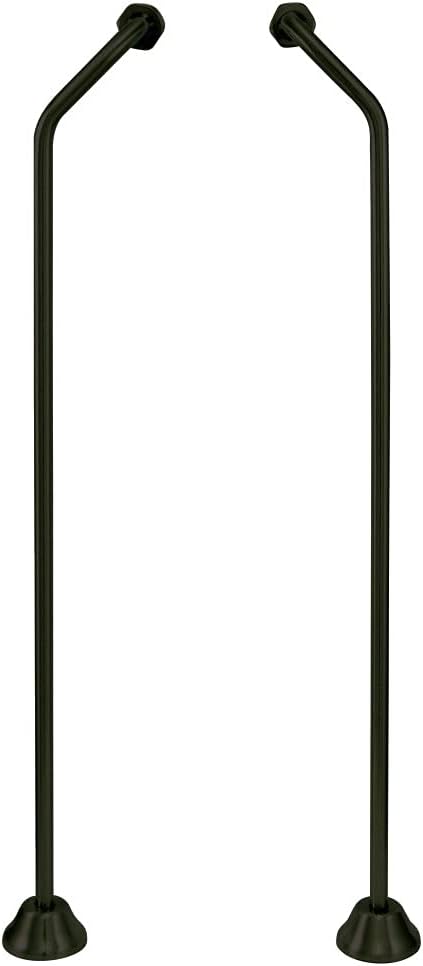 Kingston Brass CC470 Double Offset Bath Supply, Matte Black