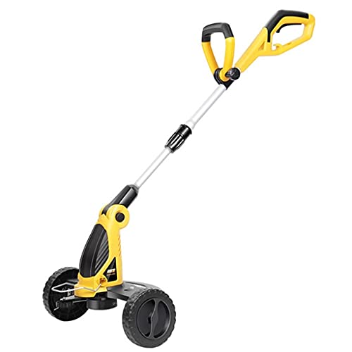 Lawn Mowers s Push-Type Small Lawn Mowers Household Garden Adjustable Multifunctional Mowers, 0.35m, Yellow