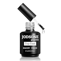JODSONE 15ML No Wipe Top Coat Überlack UV LED Gellack, Hochglanz Finish Lang Anhaltend für Gelnägel Nail Art Manicure