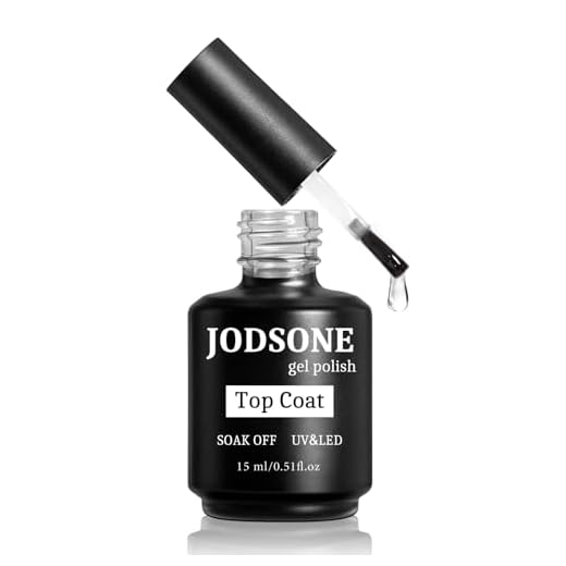 JODSONE 15ML Top Coat Esmalte de Gel Alto Brillo Acabado Larga Duración Esmalte de Uñas de Gel Manicura Profesional Hogar DIY No Limpiar…