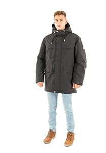 Tommy Jeans Herren Parka City Ready mit Kapuze, Schwarz (Black), L