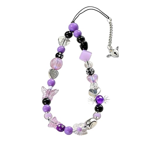 Image of Beaded Camera Wrist Strap Cute Digital Camera Charm Lanyard, Phone Wristlet Charms, Phone Chain for Camera