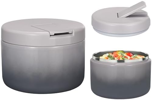 12oz Kids Soup Thermo for Hot Food Insulated Vacuum Food Jar with Buckle Lid, Stainless Steel Wide Mouth Leak Proof Lunch Container for School Travel 1 Pack (12 OZ JBGG) Thumbnail