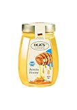 Ika's Garden Miel De Acacia Cruda Ika'S Garden: 100 % Pura, Sin Filtrar, Sin Gluten, Producto De Alemania, Frasco De 500 G...