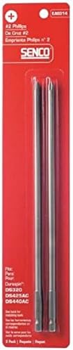 #2x8-5/16" Phillips Bit, DuraSpin Pneumatic Screwdriver (EA0314) 2PK | Fits DuraSpin pneumatic screw gun models DS320, DS425-AC, DS440-AC, DS530 Attachment Series, DS532-AC, DS534-AC