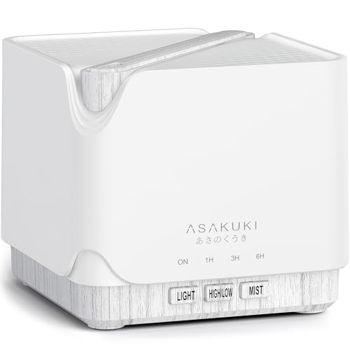 ASAKUKI 700 ml Premium Essential Oil Diffuser, 5 in 1