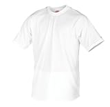 Rawlings Men's Crew Neck SRMT Short Sleeve Shirt, White, Small