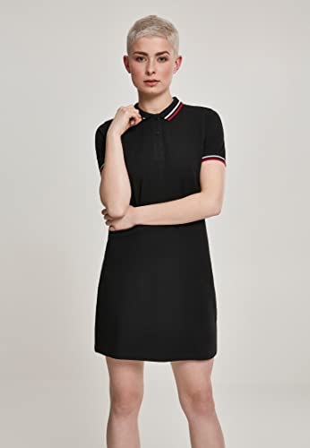 Urban Classics Ladies Polo Mujer Vestido Corto Negro M 100% algodón