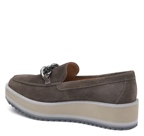 Johnston & Murphy Women's Gracelyn Chain Loafer Dark Gray Suede 6.5M by Johnston & Murphy - Image 2