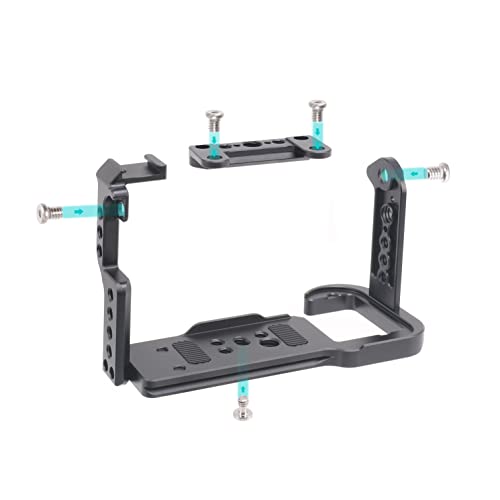 Image of Fotga Camera Cage with NATO Rail 1 /4 inch 3 /8 inch Hole with Arri Location Holes for Sony Fx3 FX30 ILME-FX30 Cinema Camera Making Video Filmmaking,Compatible Arca Swiss Clamp