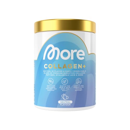MORE Collagen+, Neutral, mit Kollagenhydrolysat, Hyaluronsäure, 300 g – Ansicht 1